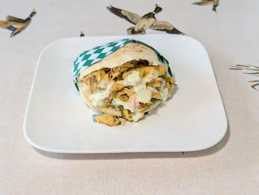 Chicken arepa