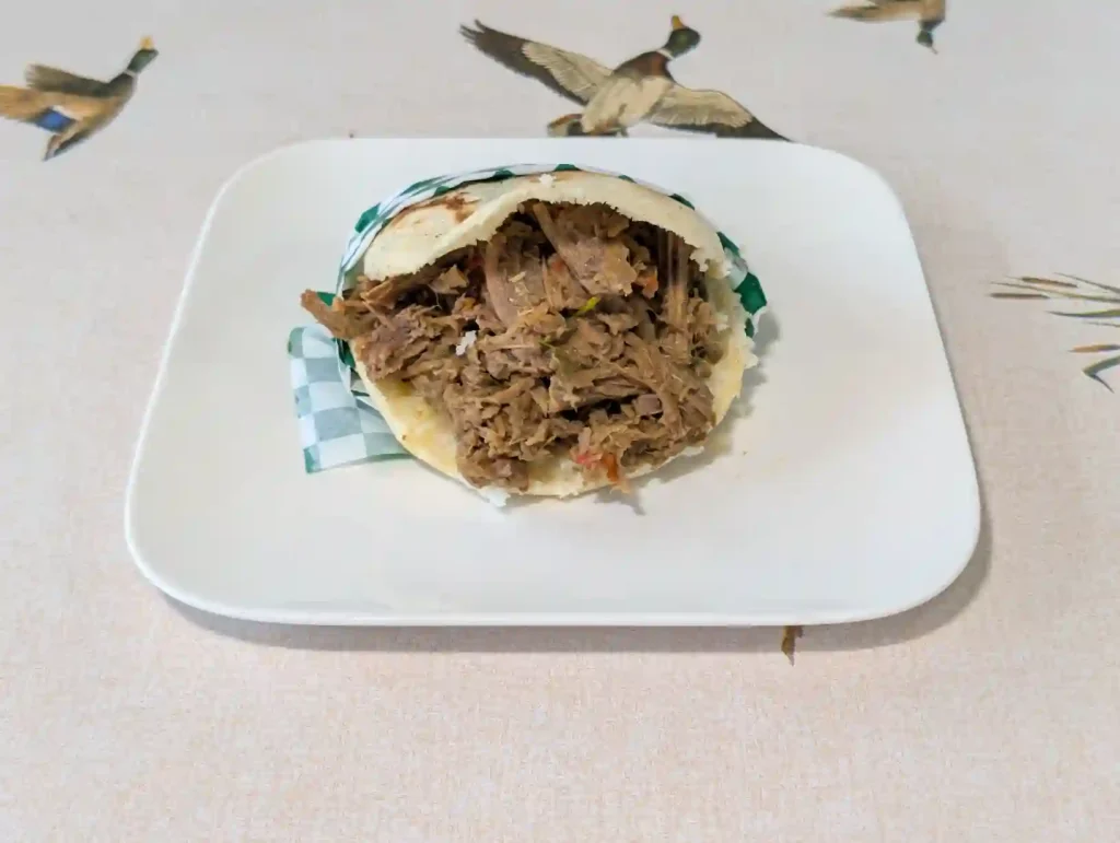 Beef arepa